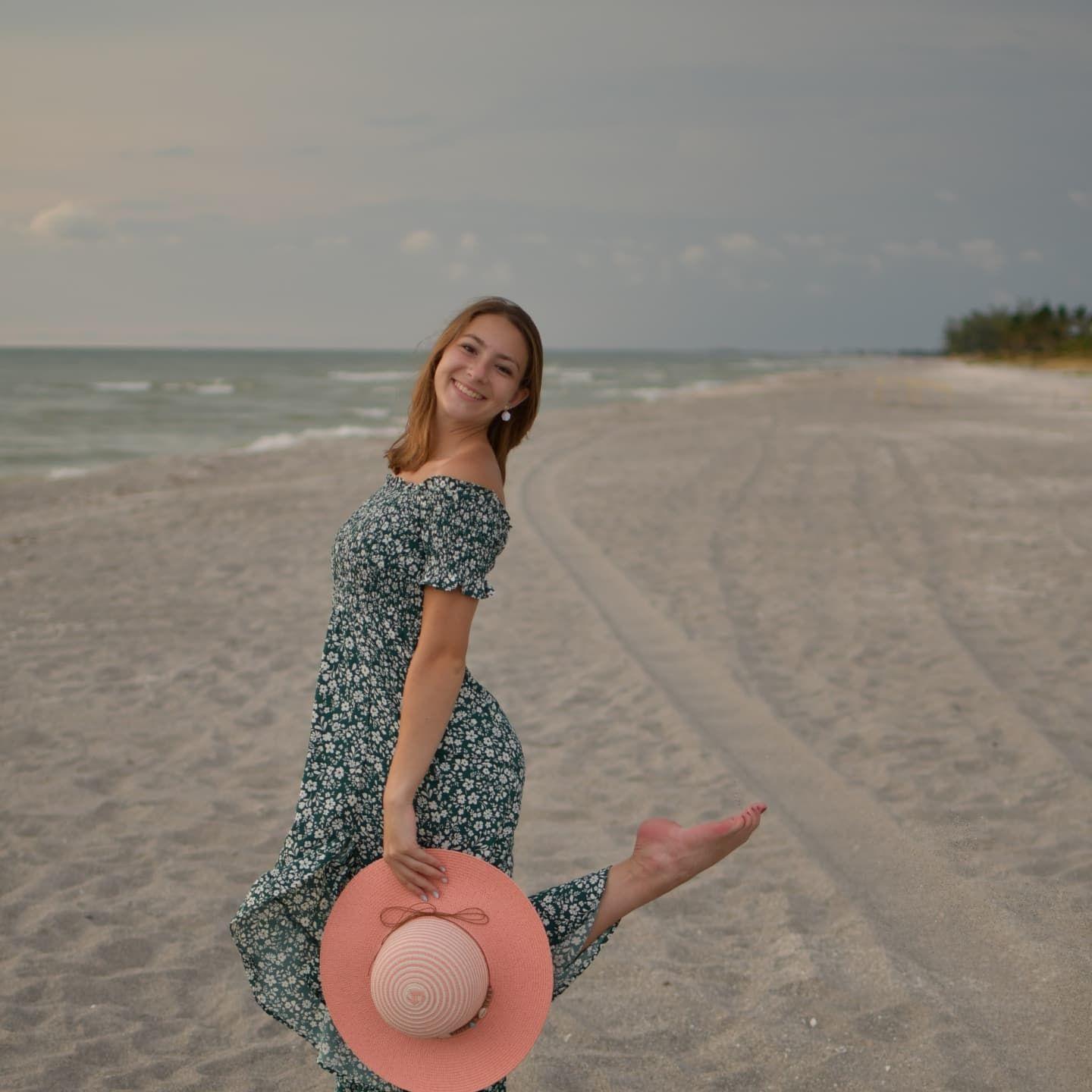 Me on a beach in Sanibel