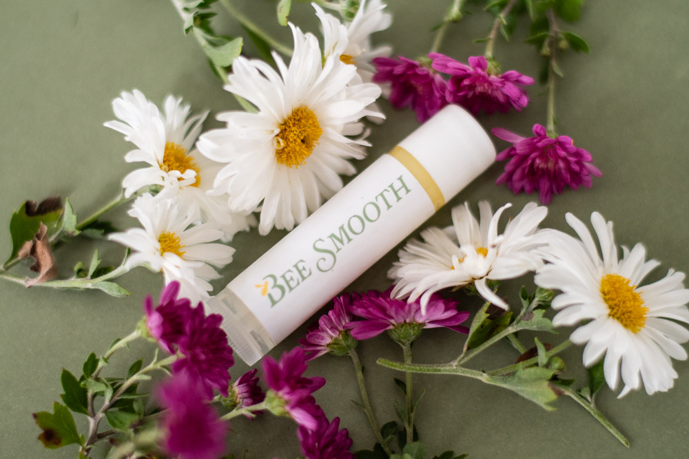 magenta and sage lip balm